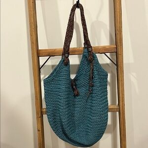 Sakroots Green and Brown Shoulder Bag